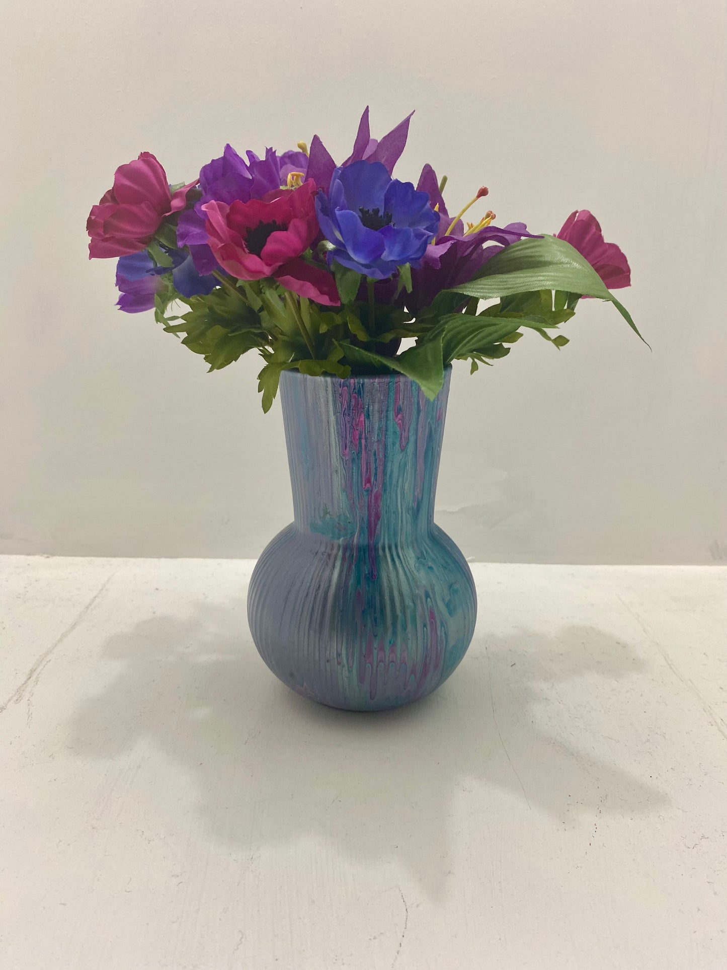 Blue Pour Vase
