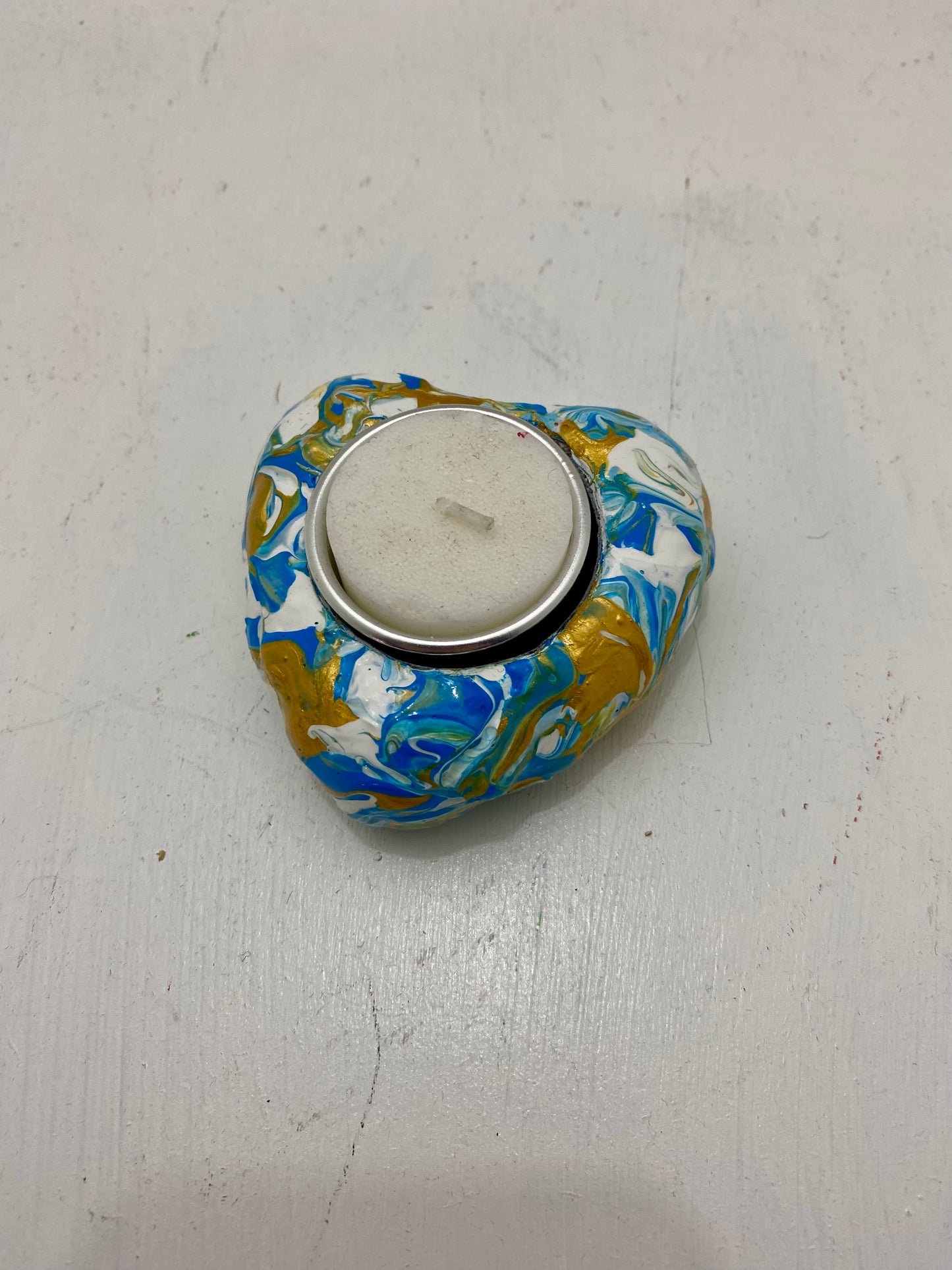 Blue and Gold Heart