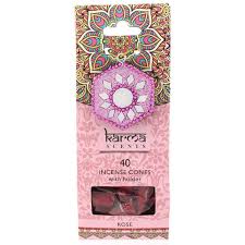 Rose Incense cones with holder