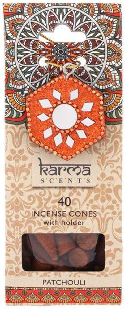 Patchouli Incense cones with holder